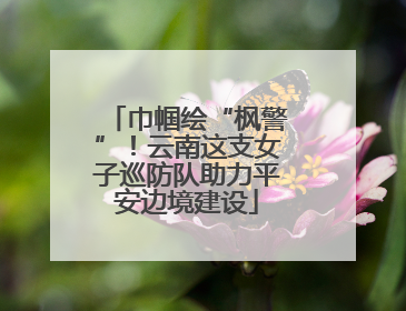 巾帼绘“枫警”！云南这支女子巡防队助力平安边境建设