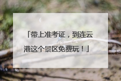 带上准考证，到连云港这个景区免费玩！