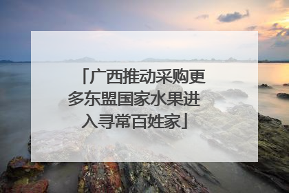广西推动采购更多东盟国家水果进入寻常百姓家
