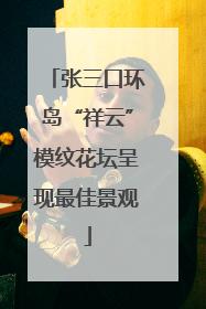 张三口环岛“祥云”模纹花坛呈现最佳景观