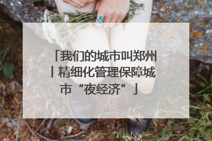 我们的城市叫郑州丨精细化管理保障城市“夜经济”