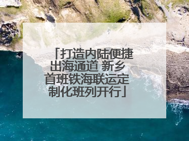 打造内陆便捷出海通道 新乡首班铁海联运定制化班列开行