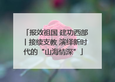 报效祖国 建功西部丨接续支教 演绎新时代的“山海情深”