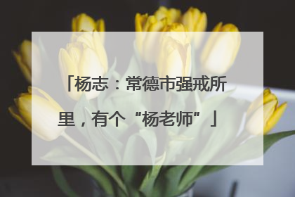 杨志：常德市强戒所里，有个“杨老师”