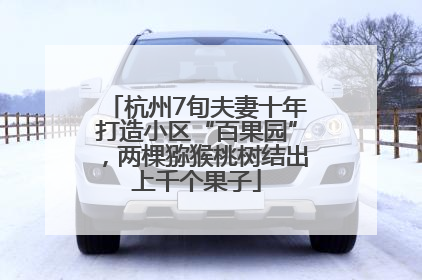 杭州7旬夫妻十年打造小区“百果园”，两棵猕猴桃树结出上千个果子