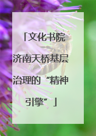 文化书院 济南天桥基层治理的“精神引擎”