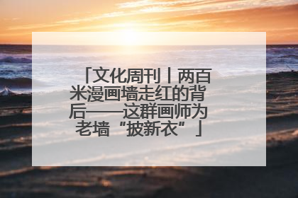 文化周刊丨两百米漫画墙走红的背后——这群画师为老墙“披新衣”