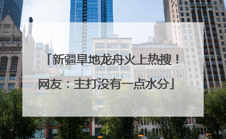 新疆旱地龙舟火上热搜！网友：主打没有一点水分