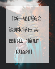 新一轮伊美会谈即将举行 美国仍在“偏袒”以色列