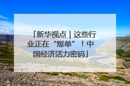 新华视点｜这些行业正在“爆单”！中国经济活力密码