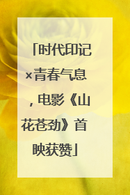 时代印记×青春气息，电影《山花苍劲》首映获赞