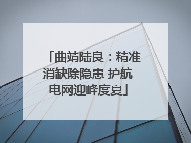 曲靖陆良：精准消缺除隐患 护航电网迎峰度夏