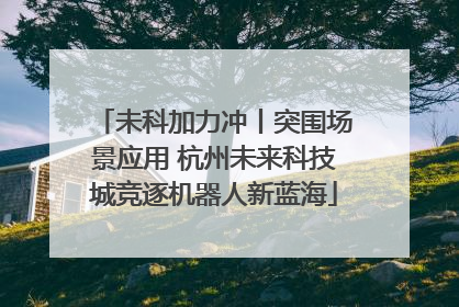 未科加力冲丨突围场景应用 杭州未来科技城竞逐机器人新蓝海