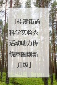 桂溪街道科学实验秀活动助力传统商圈焕新升级