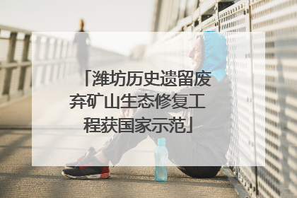 潍坊历史遗留废弃矿山生态修复工程获国家示范
