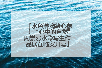 水色淋漓绘心象！“心中的自然”周崇涨水彩写生作品展在临安开幕