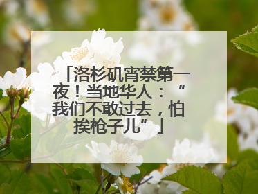 洛杉矶宵禁第一夜！当地华人：“我们不敢过去，怕挨枪子儿”