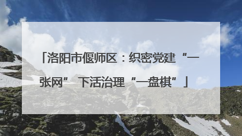 洛阳市偃师区：织密党建“一张网” 下活治理“一盘棋”