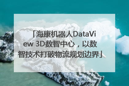 海康机器人DataView 3D数智中心，以数智技术打破物流规划边界