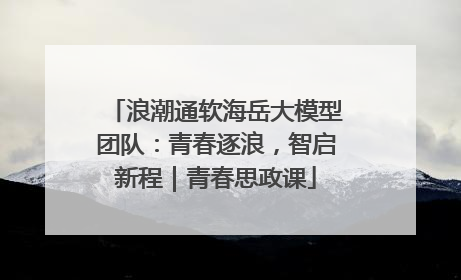 浪潮通软海岳大模型团队：青春逐浪，智启新程｜青春思政课