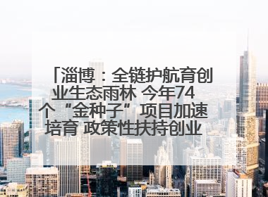 淄博：全链护航育创业生态雨林 今年74个“金种子”项目加速培育 政策性扶持创业9754人