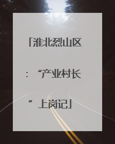 淮北烈山区：“产业村长”上岗记