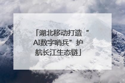 湖北移动打造“AI数字哨兵”护航长江生态链