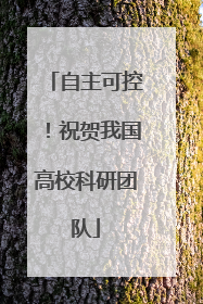 自主可控！祝贺我国高校科研团队