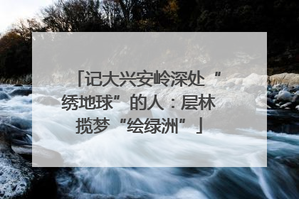 记大兴安岭深处“绣地球”的人：层林揽梦“绘绿洲”