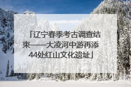 辽宁春季考古调查结束——大凌河中游再添44处红山文化遗址