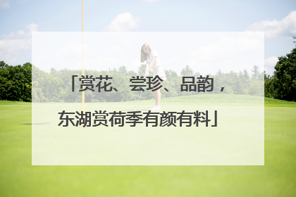 赏花、尝珍、品韵，东湖赏荷季有颜有料