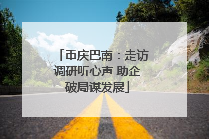 重庆巴南：走访调研听心声 助企破局谋发展
