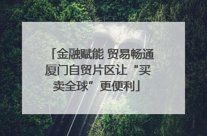 金融赋能 贸易畅通 厦门自贸片区让“买卖全球”更便利
