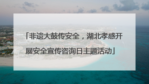 非遗大鼓传安全，湖北孝感开展安全宣传咨询日主题活动