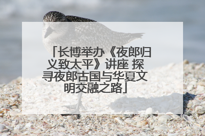 长博举办《夜郎归义致太平》讲座 探寻夜郎古国与华夏文明交融之路