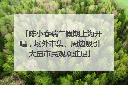 陈小春端午假期上海开唱，场外市集、周边吸引大量市民观众驻足