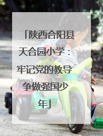 陕西合阳县天合园小学：牢记党的教导 争做强国少年