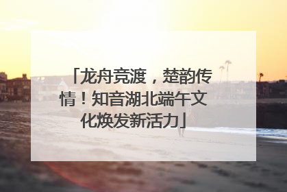 龙舟竞渡，楚韵传情！知音湖北端午文化焕发新活力