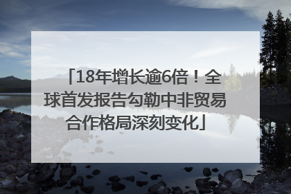 18年增长逾6倍！全球首发报告勾勒中非贸易合作格局深刻变化