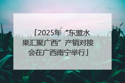 2025年“东盟水果汇聚广西”产销对接会在广西南宁举行
