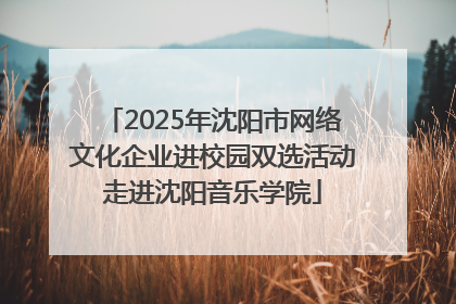 2025年沈阳市网络文化企业进校园双选活动走进沈阳音乐学院