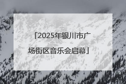 2025年银川市广场街区音乐会启幕