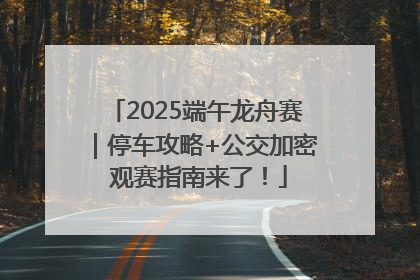 2025端午龙舟赛｜停车攻略+公交加密 观赛指南来了！