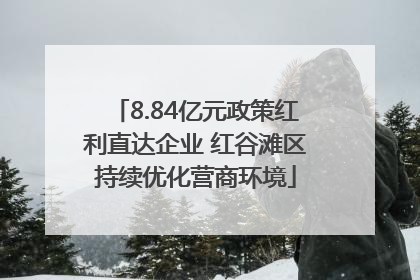 8.84亿元政策红利直达企业 红谷滩区持续优化营商环境